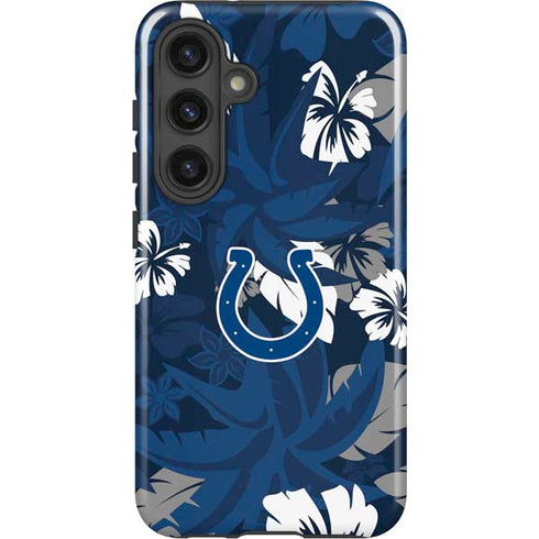 NFL Indianapolis Colts Tropical Print Galaxy S25 Impact Case